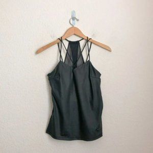 🔥3/$30 TITIKA black Yoga Daniella strappy Tank Top size XS Mesh